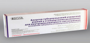 Аллерген туберкулезный (Туберкулин) очищенный жидкий в стандартном разведении для внутрикожного применения